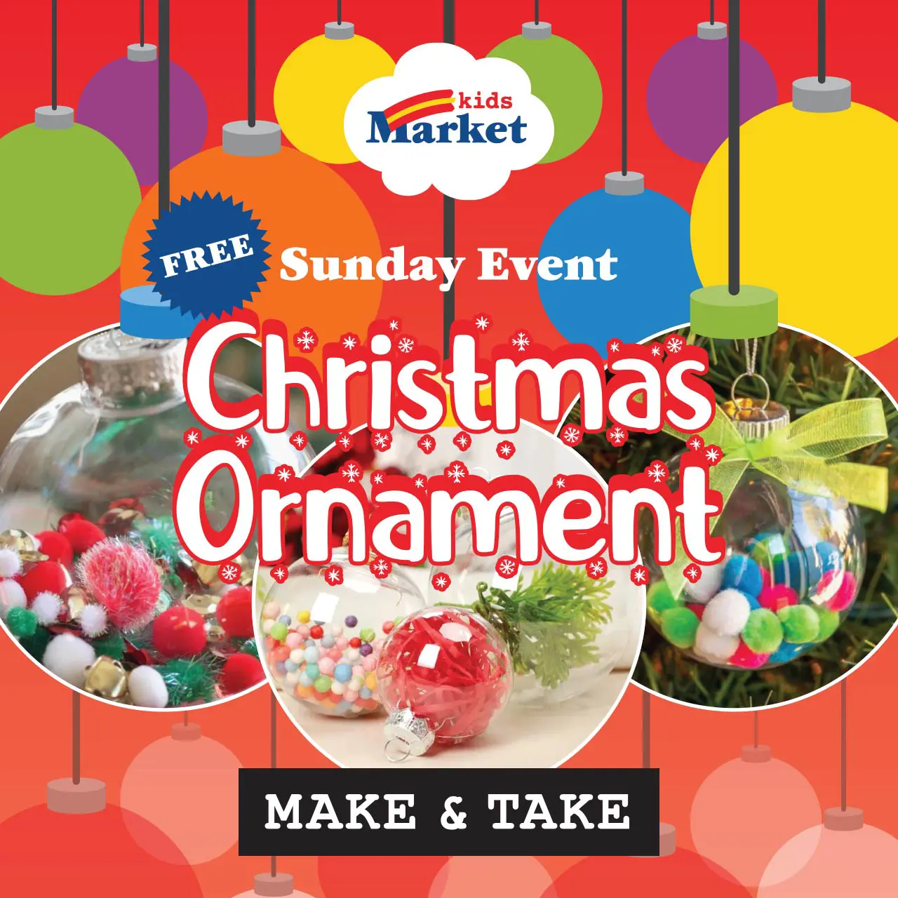 Christmas Ornament Make & Take at Kids Market